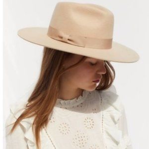 Urban Outfitters Beige Wool Fedora - One Size